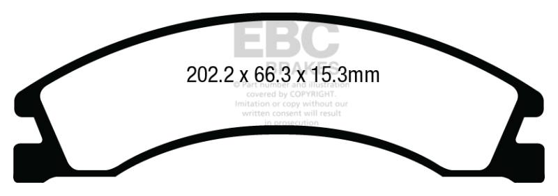 EBC 08+ Ford Econoline E150 4.6 Ultimax2 Rear Brake Pads ud1329