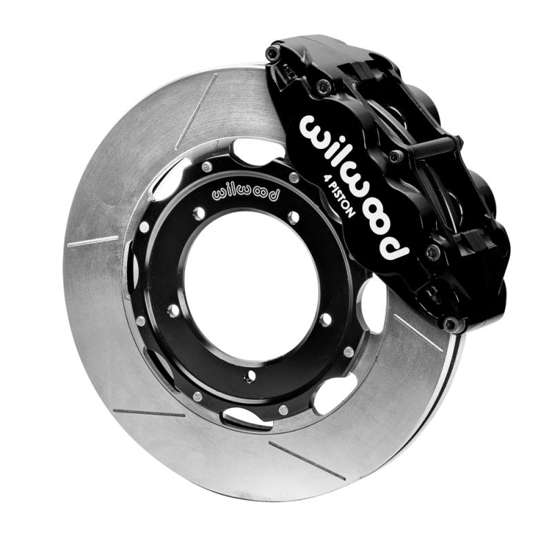 Wilwood 69-89 Porsche 911 Front Superlite Brake Kit 3.5in MT Slotted Face - Black 14016947