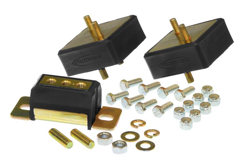Prothane Jeep Motor & Trans Mount Kit - Black 1-1905-BL