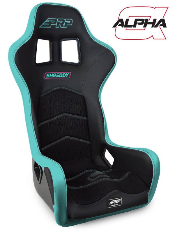 PRP Shreddy Alpha Composite Seat- Black/Teal shrdya3901-01 image 2