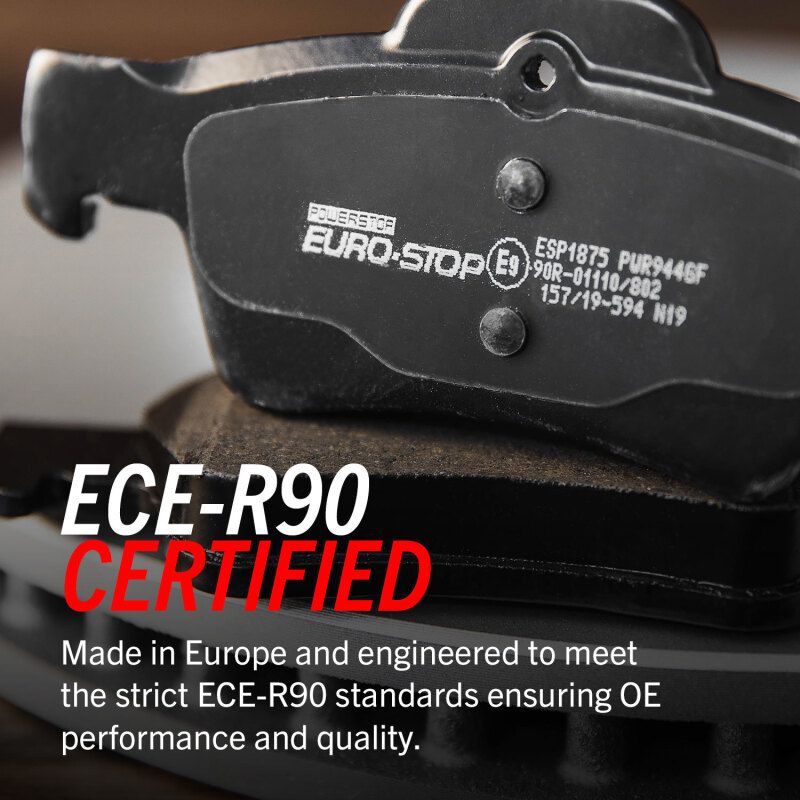 Power Stop 07-19 Mini Cooper Euro-Stop ECE-R90 Front Brake Pads esp1126