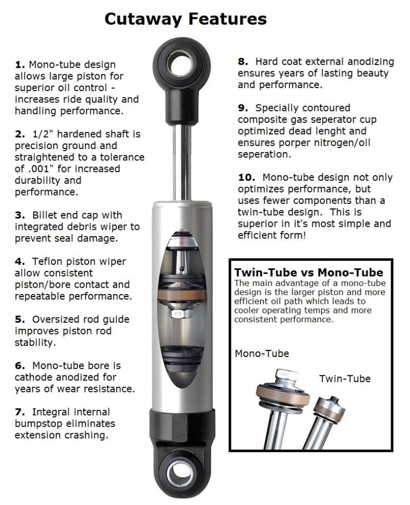 Ridetech 68-79 Chevy Nova Rear HQ Series Shock 22189874 image 3