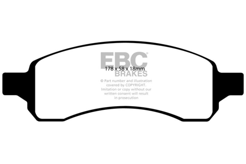 EBC 07+ Buick Enclave 3.6 Greenstuff Front Brake Pads dp61761