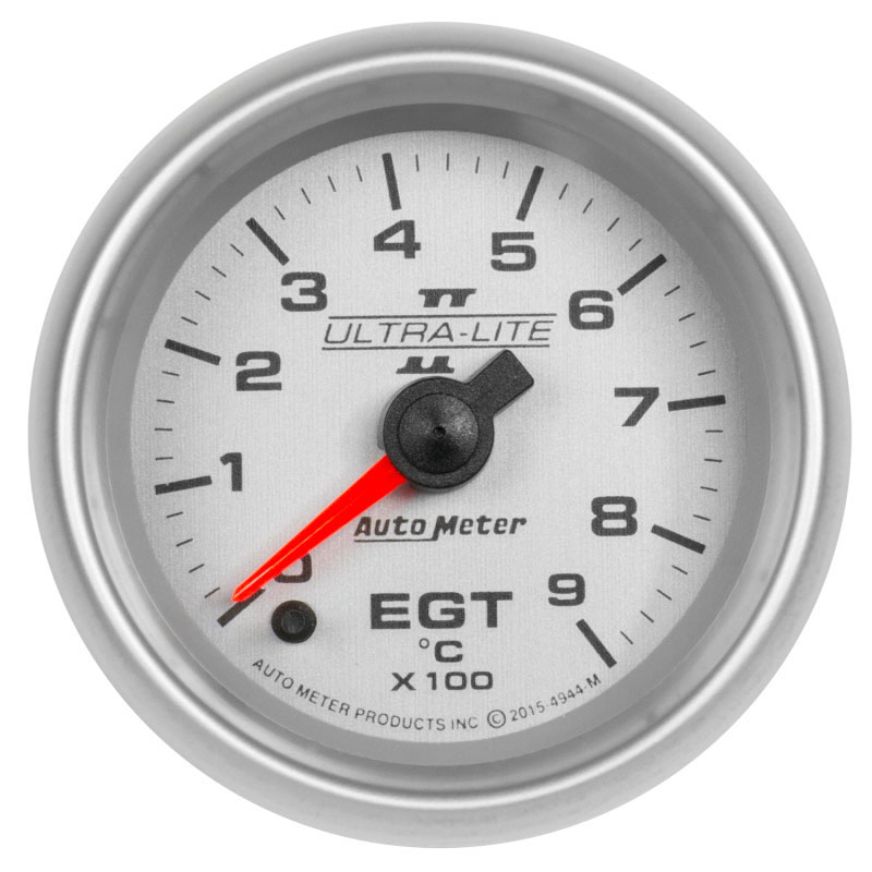 AUTO METER 4944-M Gauge Pyrometer (EGT) (Ultra-Lite II 2 1/16", 900?c, Digital Stepper Motor, Ultra-Lite Ii)