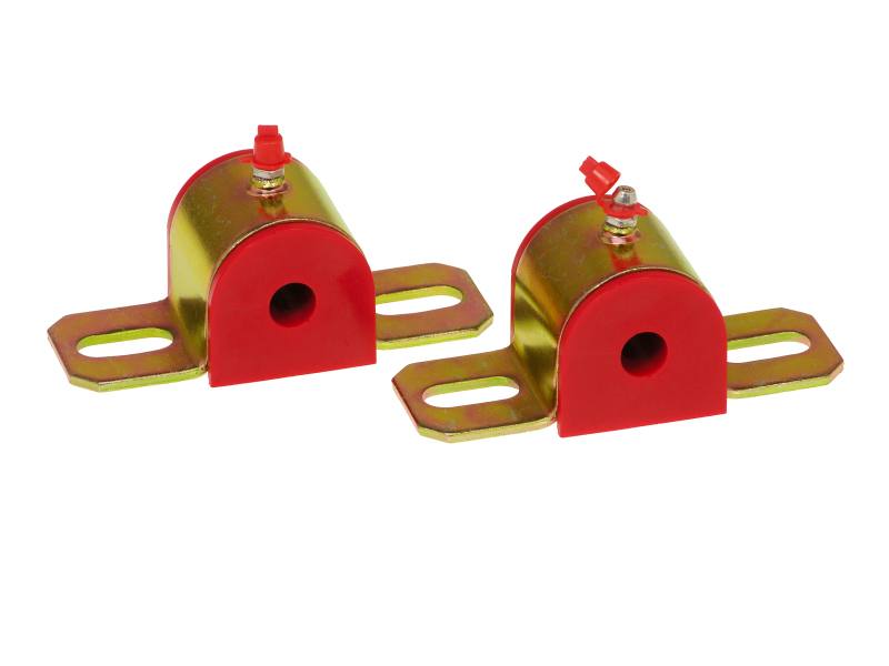 Prothane Universal Greasable Sway Bar Bushings - 1/2in - Type B Bracket - Red 19-1169