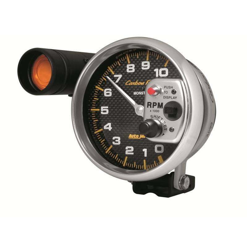 Autometer Carbon Fiber Series 5-inch Tachometer w/ Shift Light (Different Discount Structure -12%) 4899 image 2