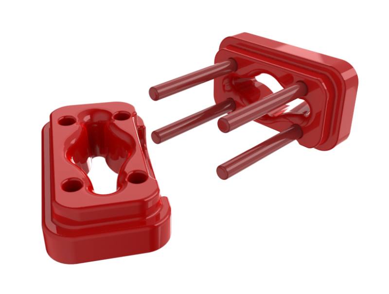 Prothane Dodge Ram 5.9 Cummins Motor Mount Insert Kit - Red 4-508