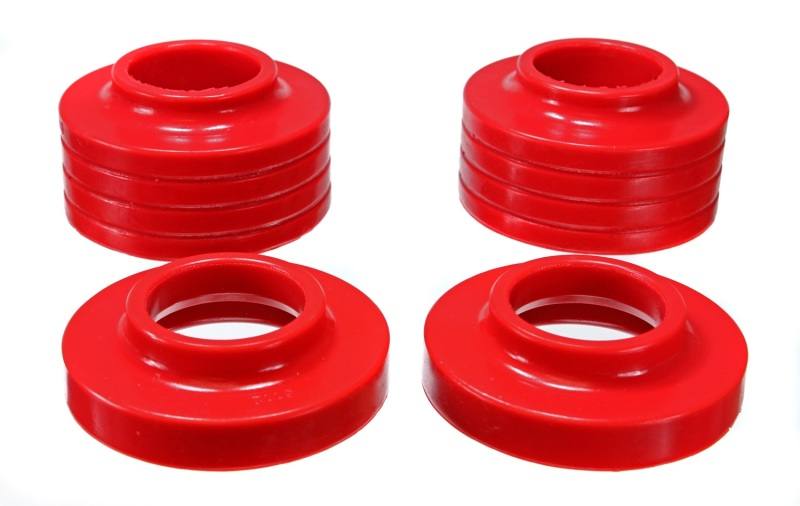 Energy Suspension Jeep Spring Isolators - Red 2.6102r