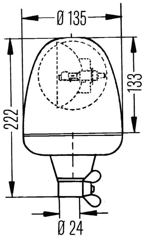 Hella Rotating Beacon H 12V Yellow Mgs12 2Rl 006846001 image 7