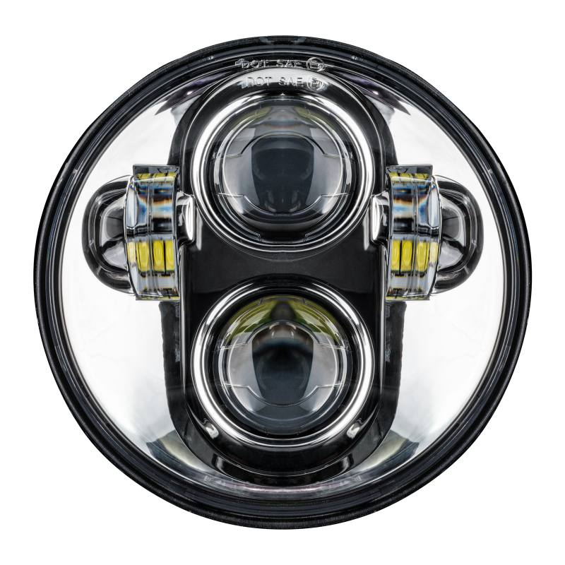 Oracle 5.75in 40W Replacement LED Headlight - Chrome 6913-504 image 2