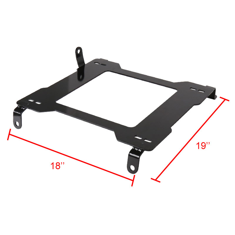 SPEC-D TUNING Universal Seat Brackets – Pair (Driver & Passenger) – Lightweight Steel, No Modification Needed