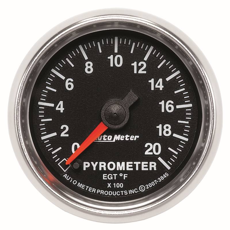 Autometer GS 0-2000 degree F Full Sweep Electronic Pyrometer Gauge 3845