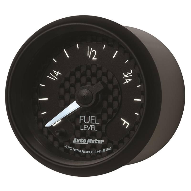 Autometer GT Series 52mm Full Sweep Electronic 0-280 ohm Fuel Level Programmable Empty-Full Range 8010 image 2