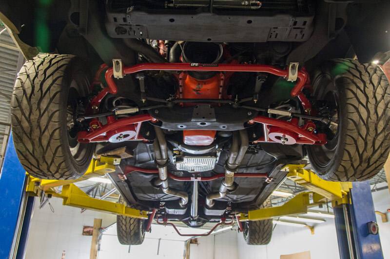 UMI Performance 78-88 GM G-Body Solid Front & Rear Sway Bar Kit 303534-r image 7