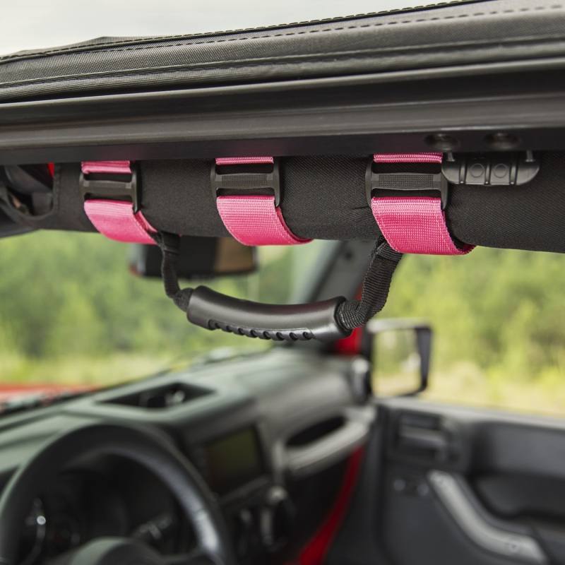 Rugged Ridge Ultimate Grab Handles Pink 55-20 CJ/Jeep Wrangler /JT 13505.01 image 5