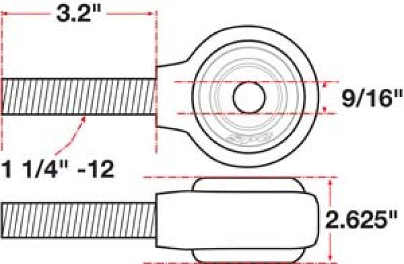 SPC Performance XAXIS Rod End Ball Joint 15743