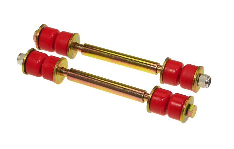 Prothane Universal End Link Set - 5 3/8in Mounting Length - Red 19-413