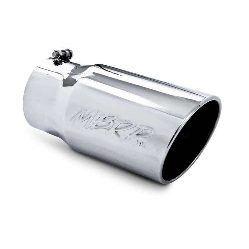 MBRP Universal Tip 6 O.D. Angled Rolled End 5 inlet 12 length t5075