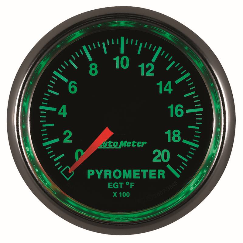 Autometer GS 0-2000 degree F Full Sweep Electronic Pyrometer Gauge 3845 image 4