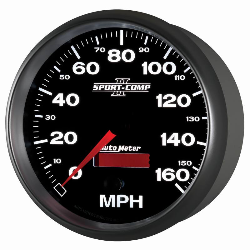 Autometer Sport-Comp II 5 inch 0-160MPH Electronic Programmable Speedometer 3689 image 4