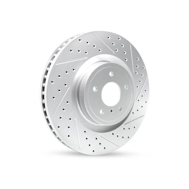 R1 09-25 Dodge Ram 3500 Rear Right Drilled & Slotted Geo-Carbon Rotor 830-40118R