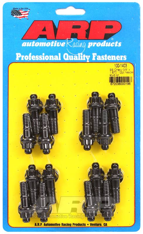 ARP BB Chevy 3/8 x 1.670in 12pt Header Stud Kit 100-1403 image 2