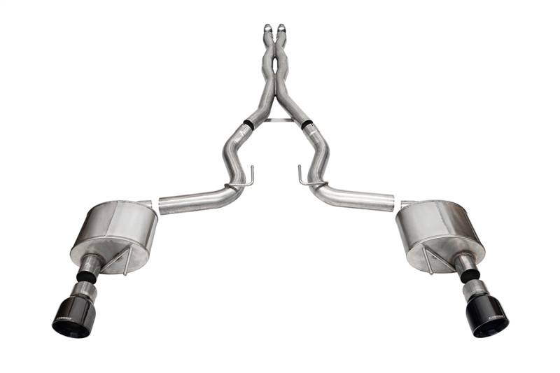CORSA Performance 24- Mustang 5.0L Cat Back Exhaust 21250blk image 2