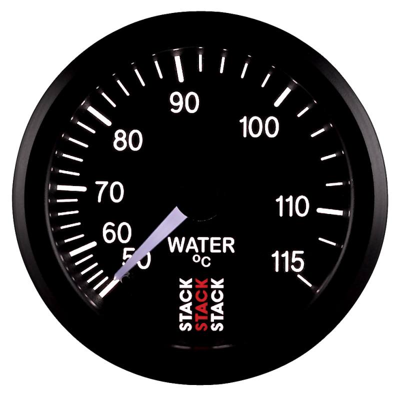 Autometer Stack Instruments 52mm 50-115 Celsius 3/8 BSPT (M) Mechanical Water Temp Gauge - Black ST3107 image 3