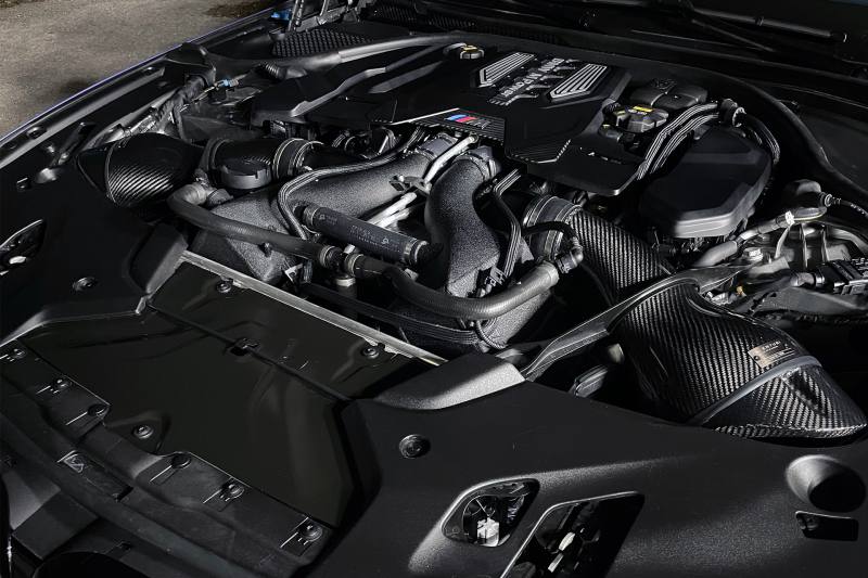 CSF 16-21 BMW M5 (F90) / 17-21 BMW M8 (F91/F92/F93) Twin Charge-Air-Cooler Set - Crinkle Black 8178 image 11