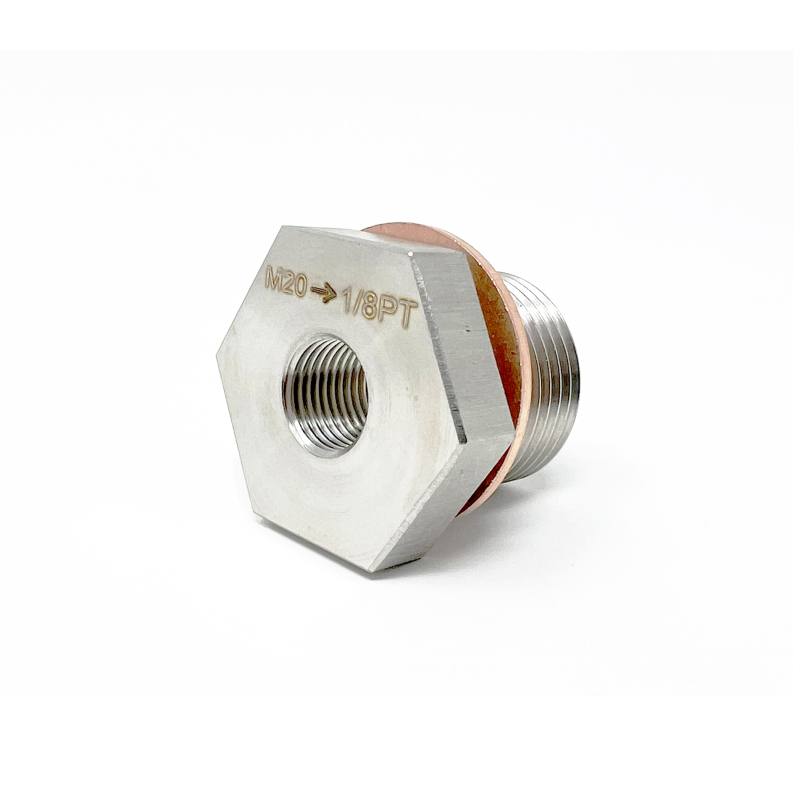 Torque Solution Subaru M20-1.5 to 1/8 PT Sensor Adapter Plug tssu732