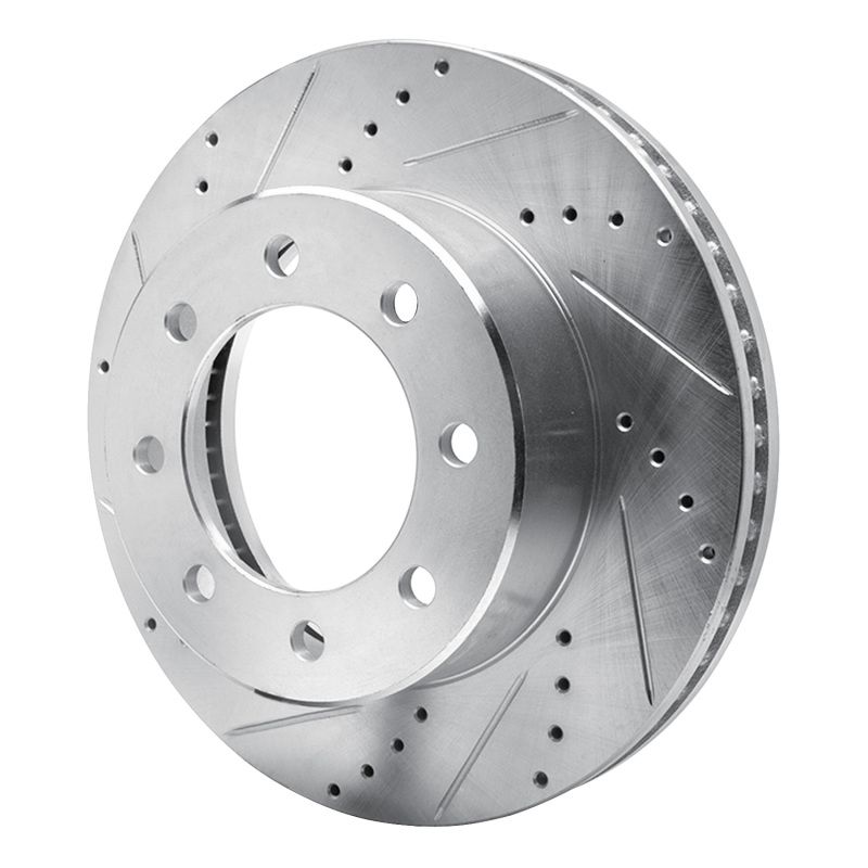 R1 09-25 Dodge Ram 3500 Front Left Drilled & Slotted Silver Brake Rotor 631-40110L image 2