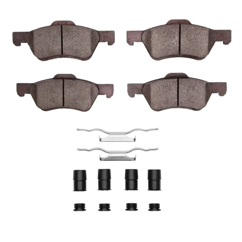 R1 08-12 Ford Escape Front Ceramic Pads & Hardware Kit 2310-1047-11