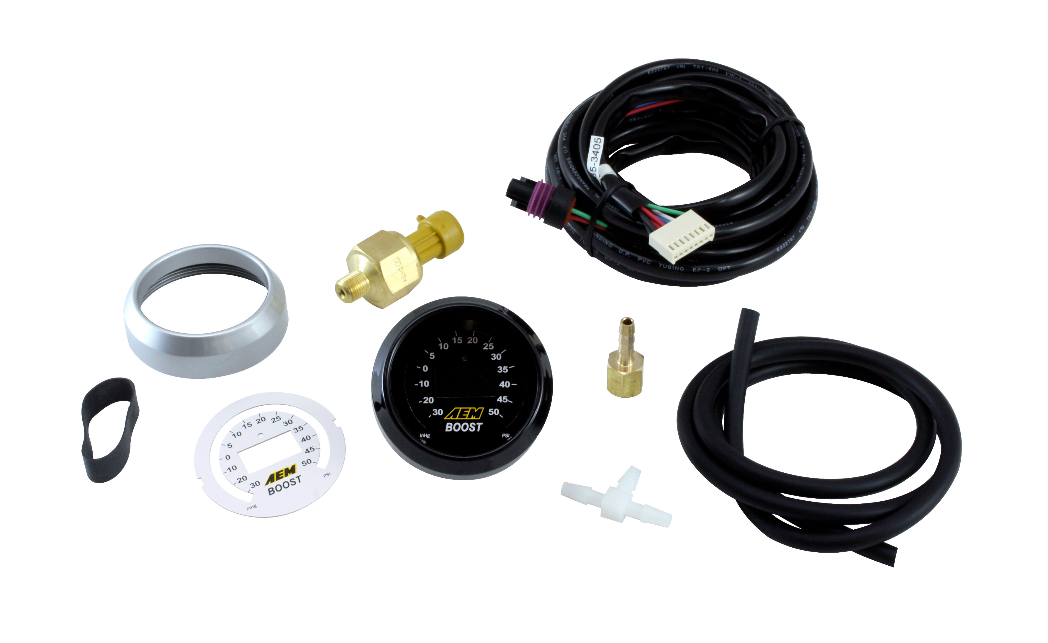 AEM 52mm Boost Digital Gauge -30-50psi 30-4408