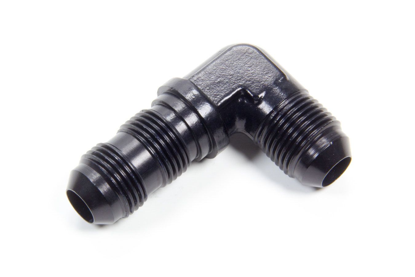 AEROQUIP #8 Flare 90 Deg Bulkhead Union Black fcm5083