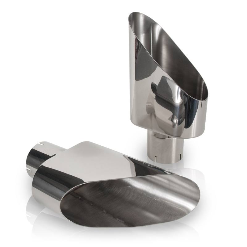 Stainless Works Big Oval Truck Side Tips -3in 782300