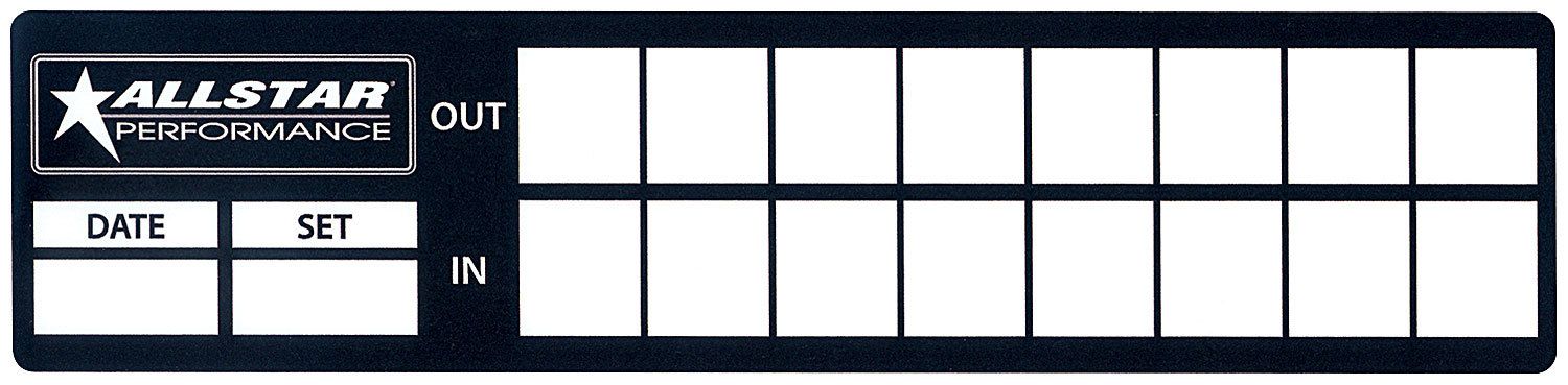 ALLSTAR PERFORMANCE Tire Log Decals 40pk all047-40