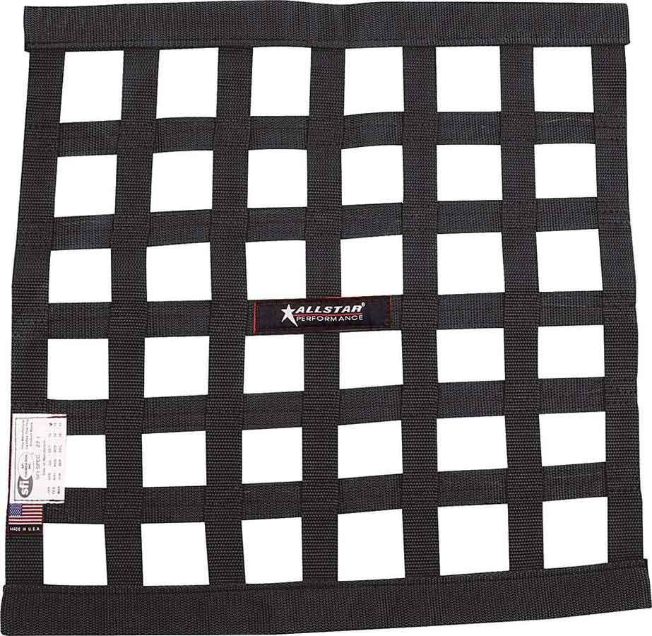 ALLSTAR PERFORMANCE Window Net Border Style 18 x 18 SFI Black all10280