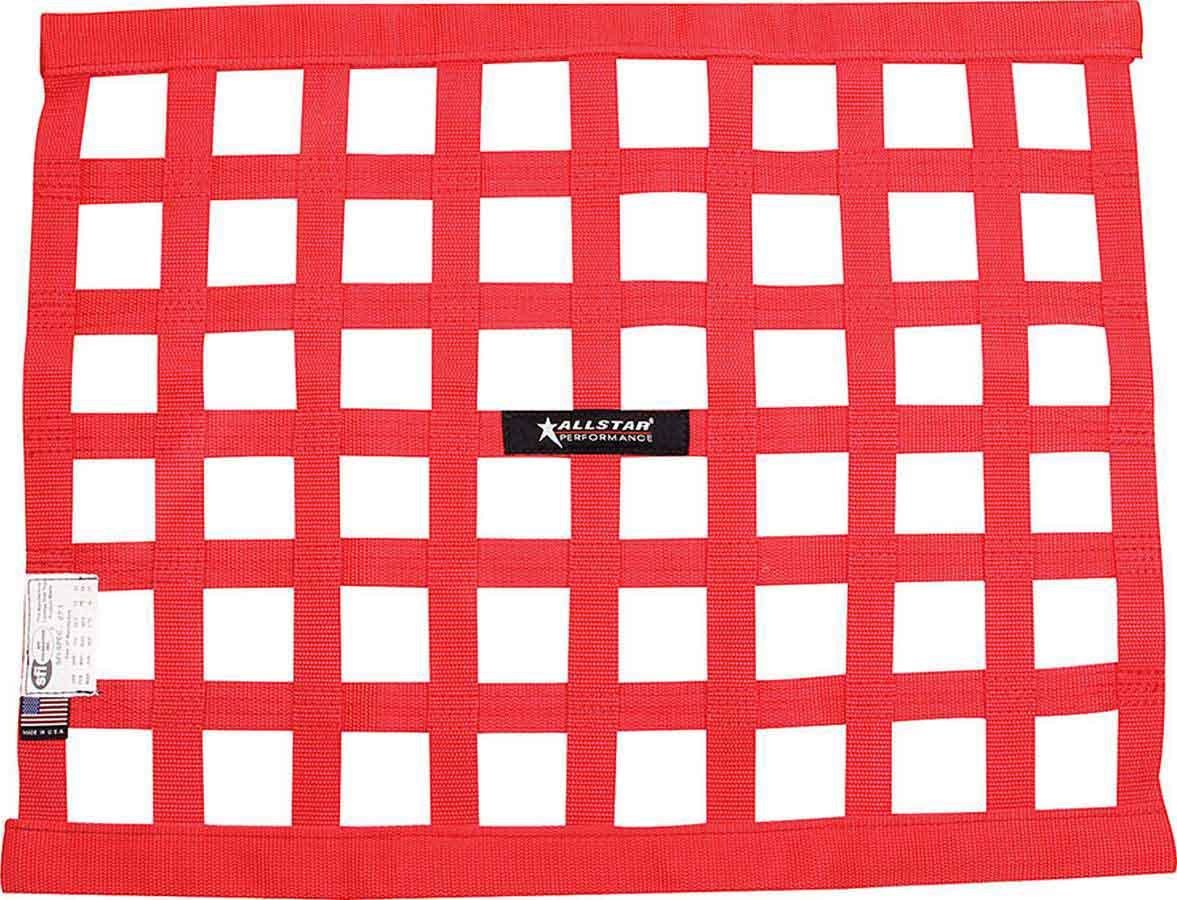 ALLSTAR PERFORMANCE Window Net Border Style 18 x 24 SFI Red all10287