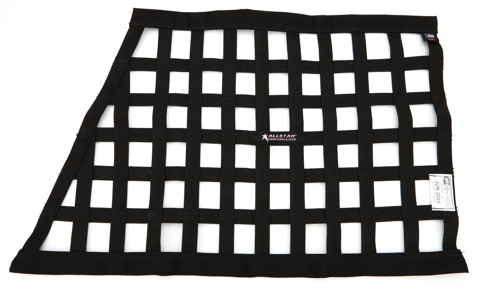 ALLSTAR PERFORMANCE Window Net Border Style Angled Black SFI all10288