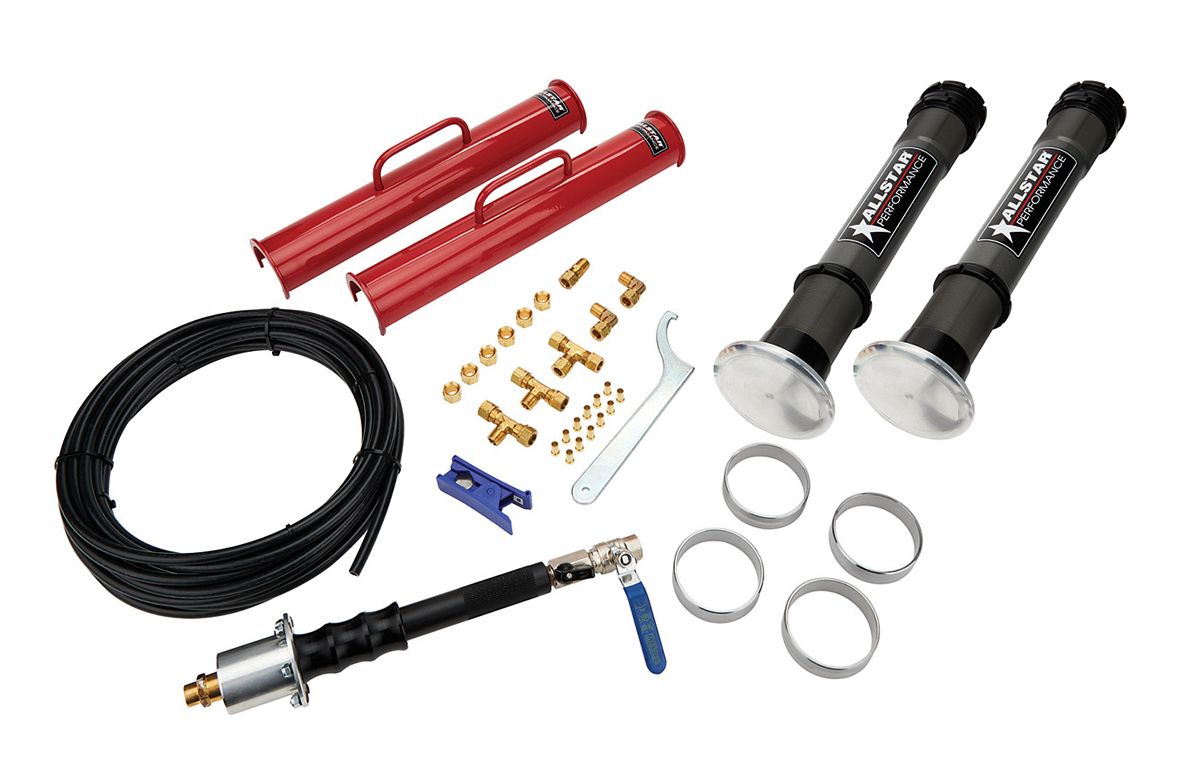 ALLSTAR PERFORMANCE Air Jack Complete Kit 2pcs 15.25in w/Dirt Foot all11303