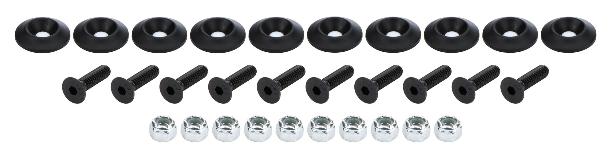 ALLSTAR PERFORMANCE Countersunk Bolt Kit Black 10pk all18680