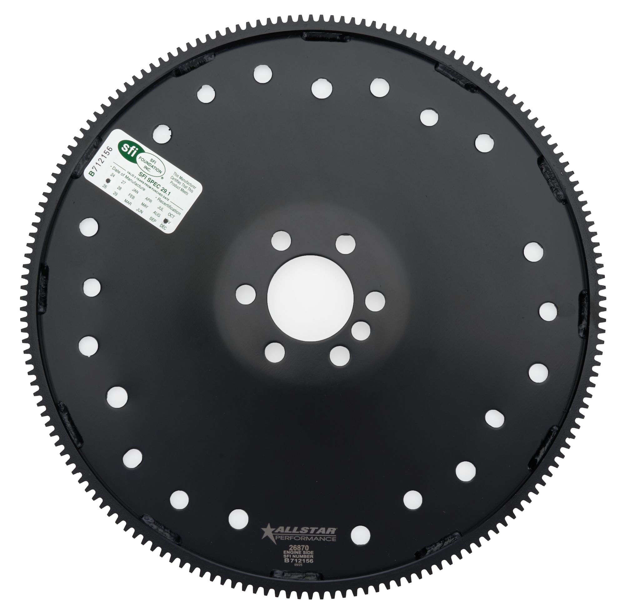 ALLSTAR PERFORMANCE Flexplate 168T SFI GM LS Dished Solid all26870