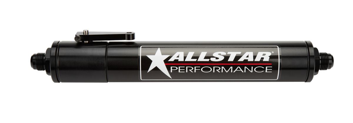 ALLSTAR PERFORMANCE Fuel Filter w/ Shut Off 8AN No Element all40197