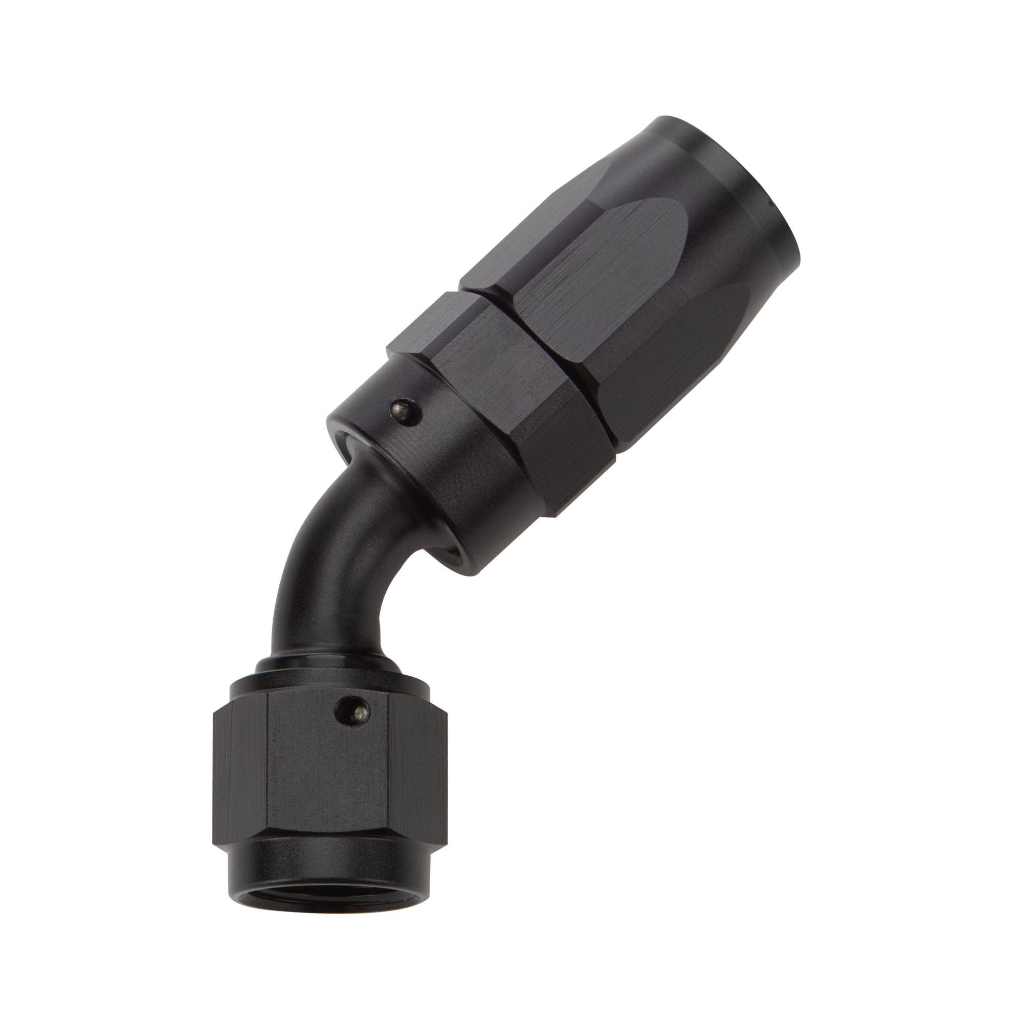 ALLSTAR PERFORMANCE Reusable Hose End Black 45 Deg Elbow -10 all49334