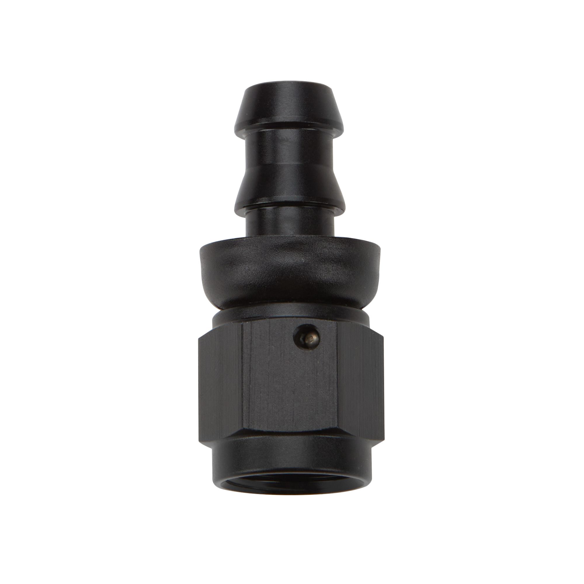 ALLSTAR PERFORMANCE Pushlock Hose End Black Straight -8 all49413