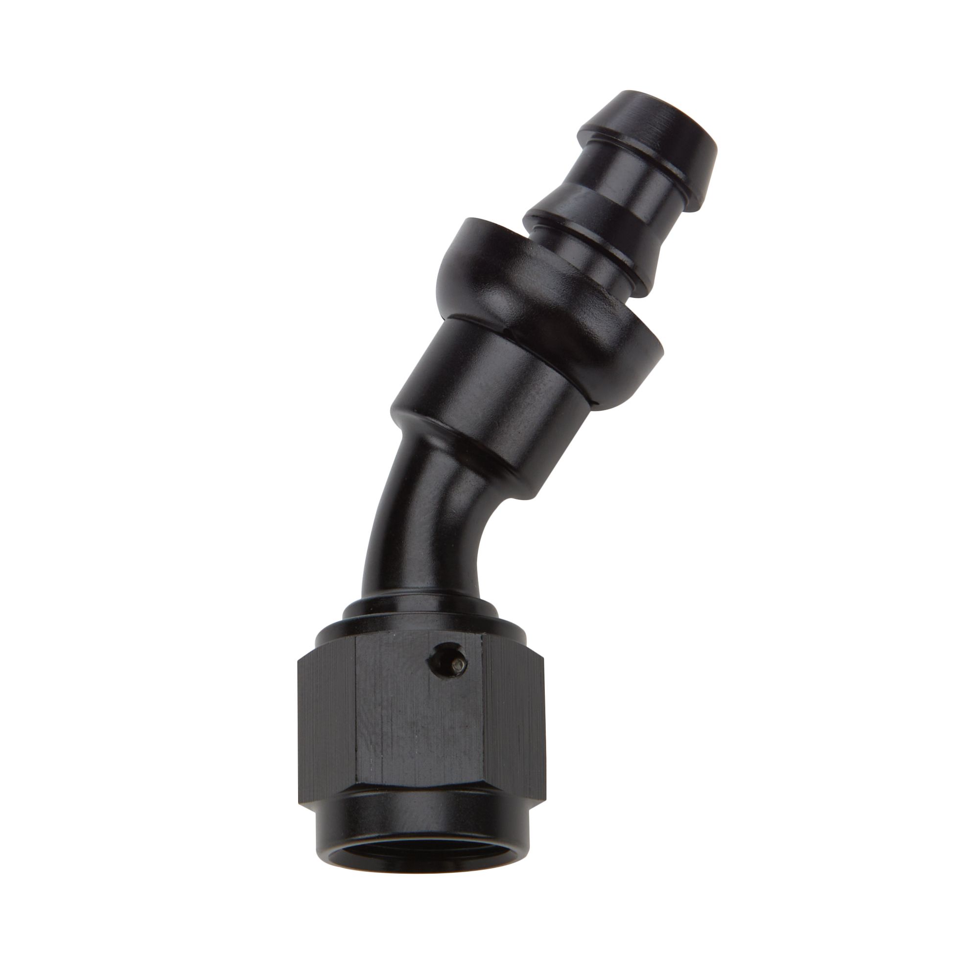 ALLSTAR PERFORMANCE Pushlock Hose End Black 30 Deg Elbow -8 all49423