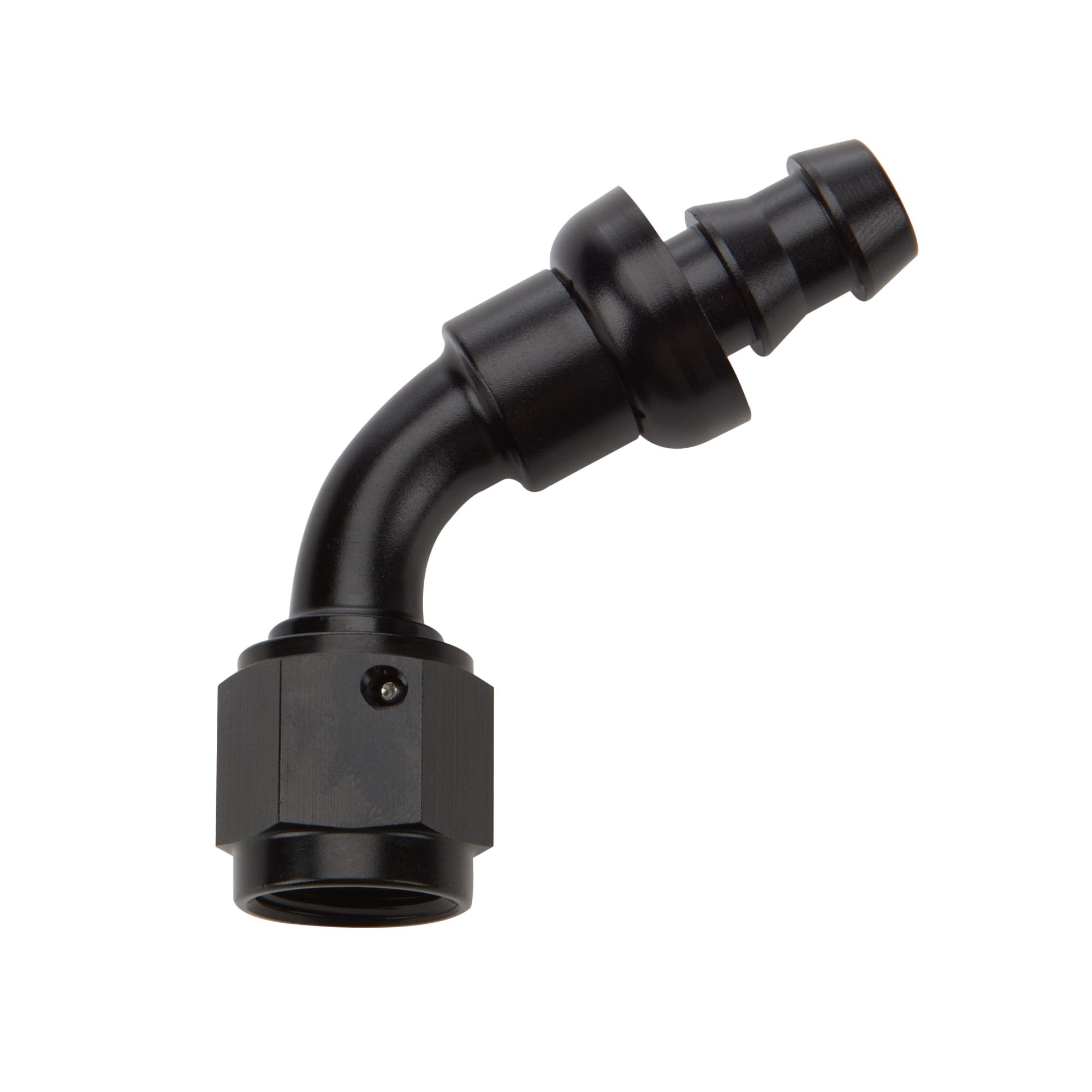 ALLSTAR PERFORMANCE Pushlock Hose End Black 60 Deg Elbow -16 all49446