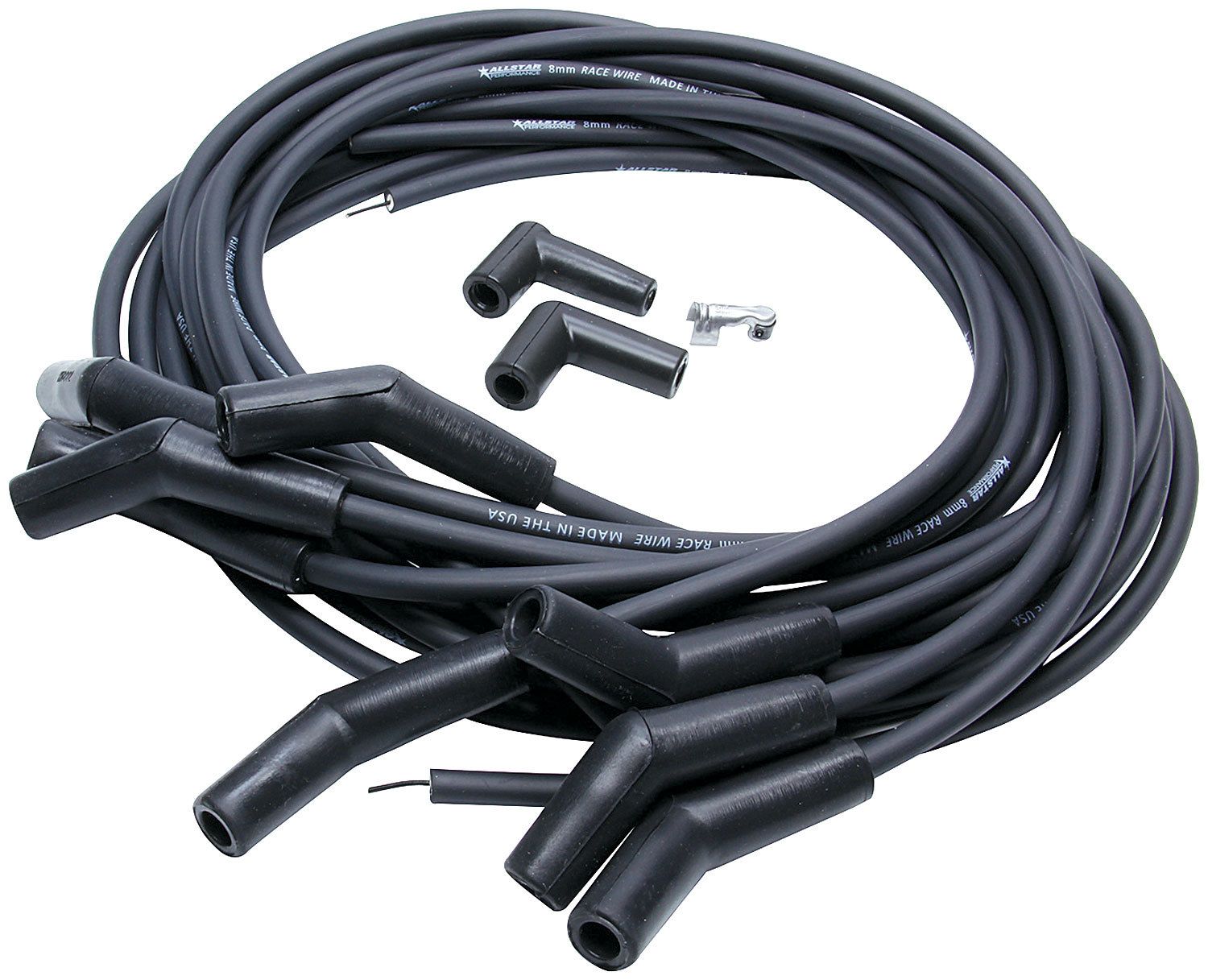 ALLSTAR PERFORMANCE Universal Spark Plug Wire Set 8mm 135 Deg HEI all81361