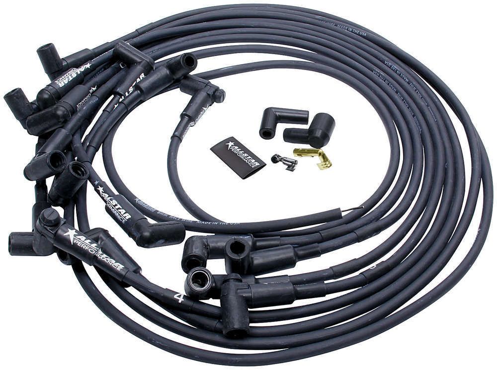 ALLSTAR PERFORMANCE Spark Plug Race Wire Set Under Header w/o Sleeve all81365