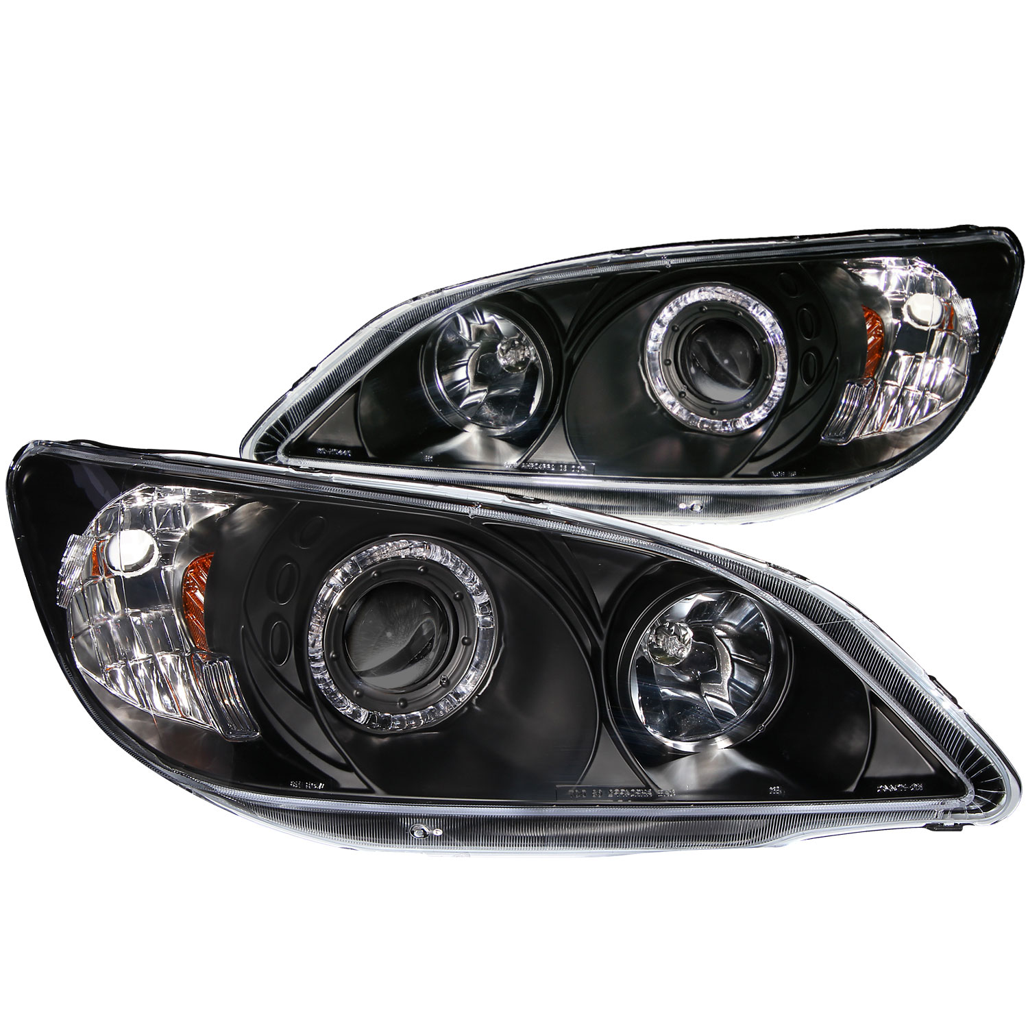 Купить фару хонда цивик. Honda Civic 7 фары. Anzo Honda Civic 04-05 2/3/4dr Projector Headlights Black w/ led Halo. Фары Anzo на Honda Civic. Фары Хонда Цивик 6.